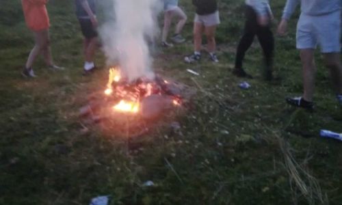 Fires and rubbish left on sand dunes